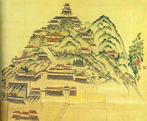 Illustration of Inabayama or Gifu Castle