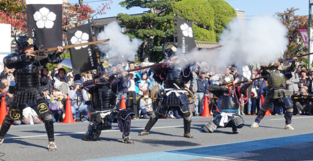 長岡京市ガラシャ祭で演武披露